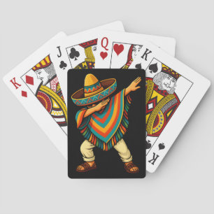 Cinco de Mayo Dabbing Mexican Poncho Playing Cards