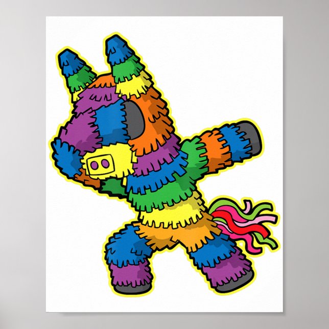 Cinco de Mayo Dabbing Pinata Fiesta 5  Poster (Front)