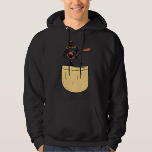 Cinco De Mayo Dabbing Rottweiler Sombrero Pocket Hoodie