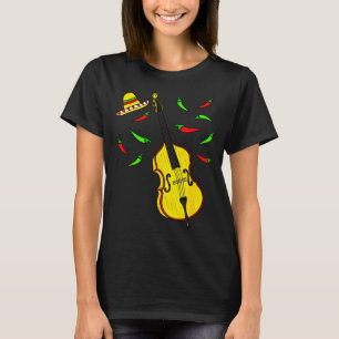 Cinco de mayo double bass bassist mexican musician T-Shirt