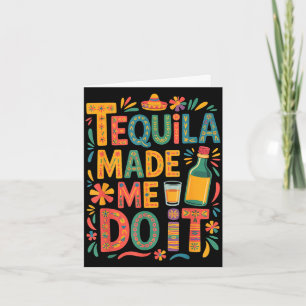 Cinco de mayo drinking funny party alcohol card