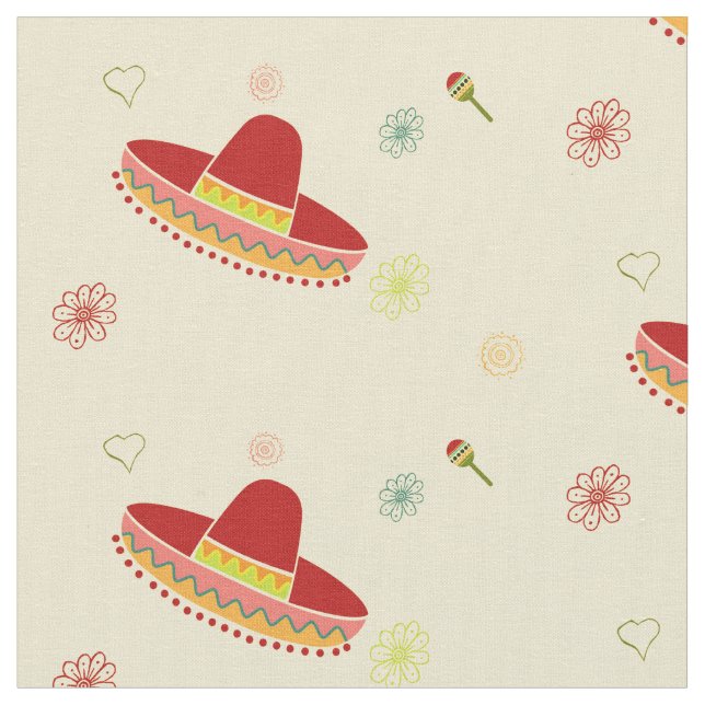 Cinco De Mayo Fabric (Close Up)