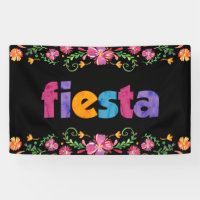Cinco de Mayo Fiesta Banner - Vibrant Floral