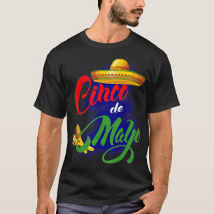 cinco de mayo Fiesta Design Camisa 5 de mayo Viva  T-Shirt