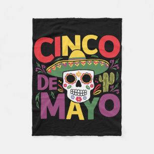 Cinco De Mayo Fiesta Fun Family Match 5 De Mayo  Fleece Blanket