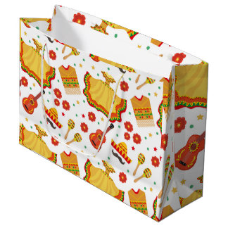 Cinco de Mayo Fiesta in Mexico holiday Large Gift Bag