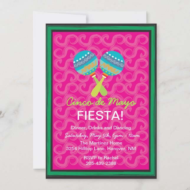Cinco de Mayo Fiesta Invitations (Front)