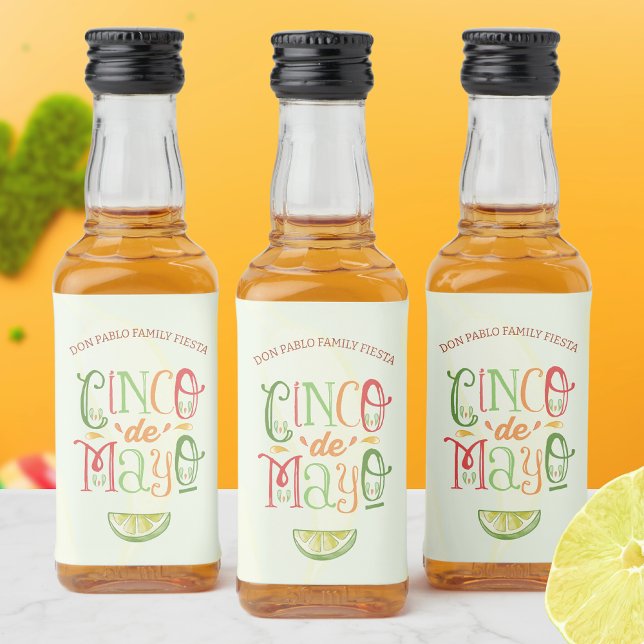 Cinco de Mayo Fiesta Liquor Bottle Label (Creator Uploaded)