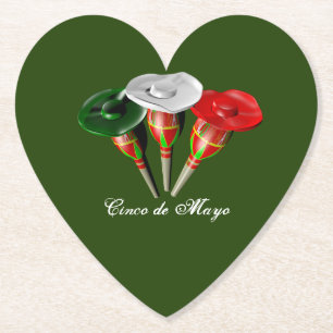 Cinco de mayo ,fiesta mexican paper coaster