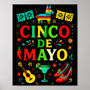 Cinco de mayo - fiesta mexican party celebrate  poster
