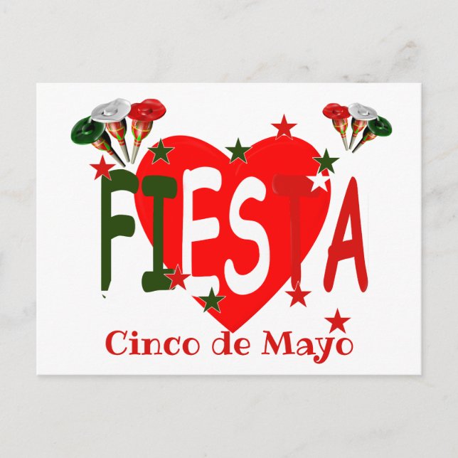 Cinco de mayo ,fiesta mexican postcard (Front)