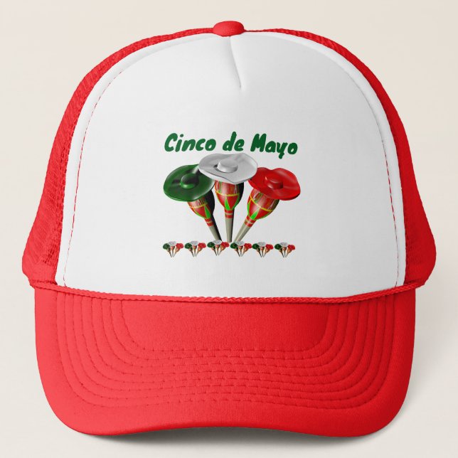 Cinco de mayo ,fiesta mexican  trucker hat (Front)