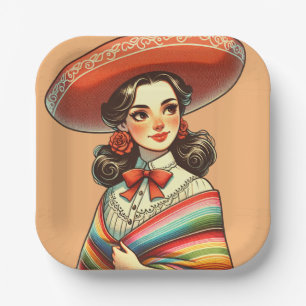 Cinco de Mayo Fiesta Party Favour Festive Paper Plate