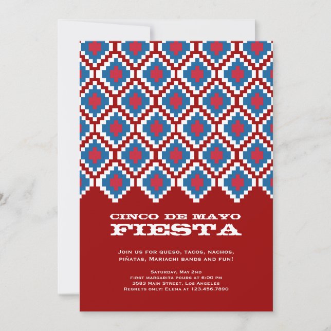 Cinco de Mayo Fiesta Party Invitation (Front)