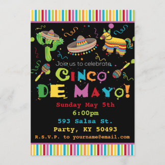 Cinco De Mayo Fiesta Party Invitation