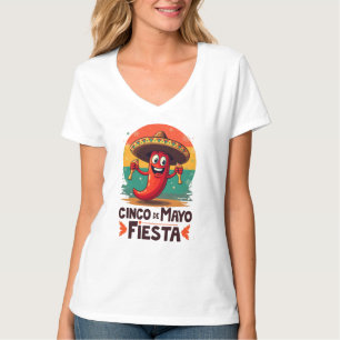 Cinco de Mayo Fiesta – Spicy & Fun Mexican Party T-Shirt