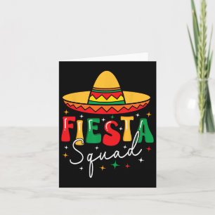 Cinco De Mayo Fiesta Squad Funny Mexican Fiesta 5 Card