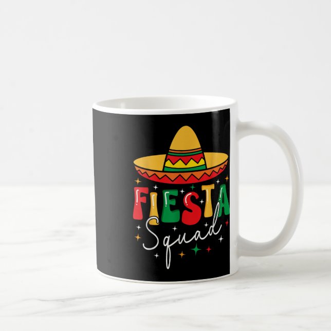 Cinco De Mayo Fiesta Squad Funny Mexican Fiesta 5  Coffee Mug (Right)