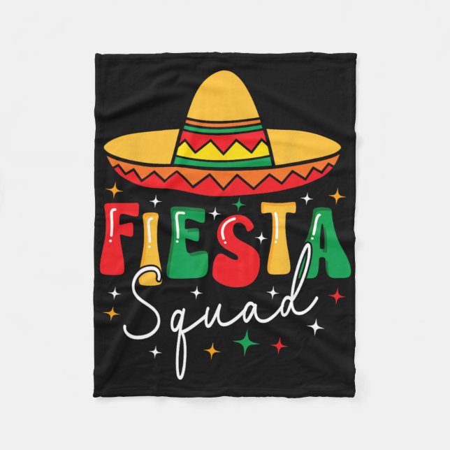 Cinco De Mayo Fiesta Squad Funny Mexican Fiesta 5  Fleece Blanket (Front)