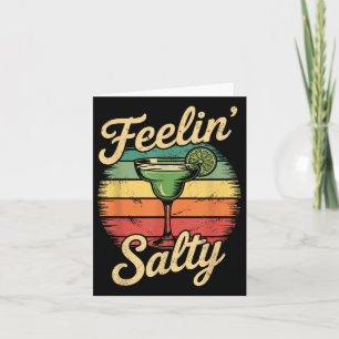 Cinco De Mayo Fiesta Squad Women Feelin Salty Marg Card