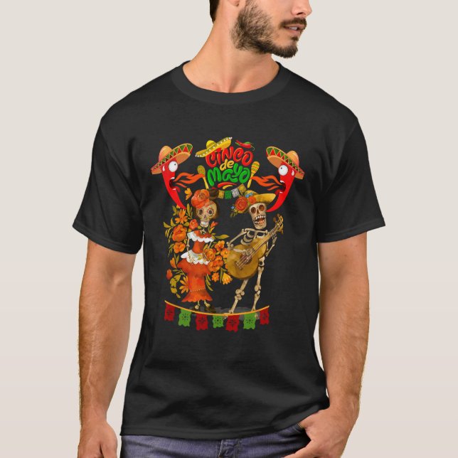 Cinco De Mayo Fiesta Surprise Camisa 5 De Mayo Viv T-Shirt (Front)