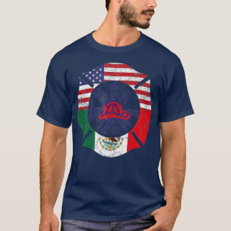 Cinco De Mayo Firefighter Fireman Mexican American T-Shirt