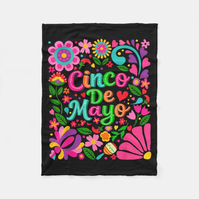 Cinco De Mayo Fleece Blanket (Front)