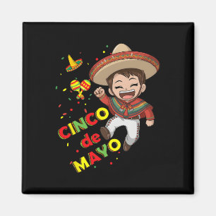 Cinco De Mayo For Kids Boys Mexican Design Awesome Magnet