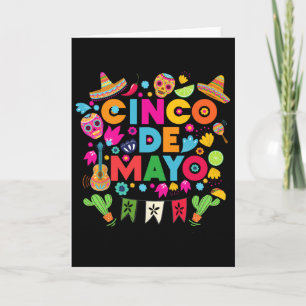 Cinco De Mayo For Mens Womens Kids Mexican Fiesta Card