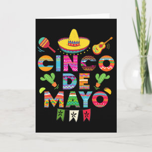 Cinco De Mayo For Mens Womens Kids Mexican Fiesta  Card