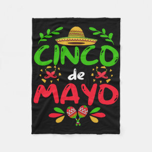 Cinco De Mayo For Mens Womens Kids Mexican Fiesta  Fleece Blanket