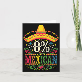 Cinco de mayo for women 0% mexican  card