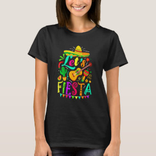 Cinco De Mayo  For Women Men Mexican Guitar Cactus T-Shirt