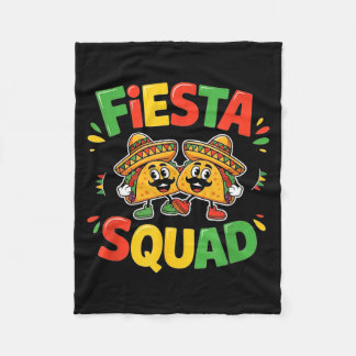 Cinco de mayo funny fiesta squad party for men fleece blanket