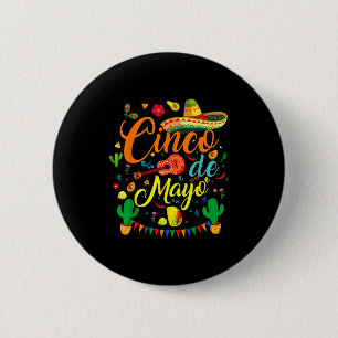 Cinco de mayo funny mexican fiesta party 5 de mayo 6 cm round badge