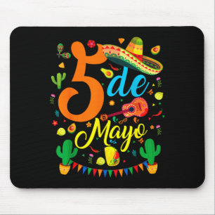 Cinco de mayo funny mexican fiesta party 5 de mayo mouse pad