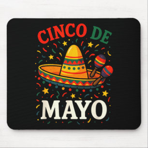Cinco de mayo - funny mexican fiesta party mouse pad