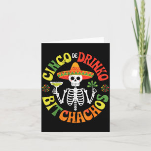 Cinco De Mayo Funny Mexican Party Cinco De Drinko  Card