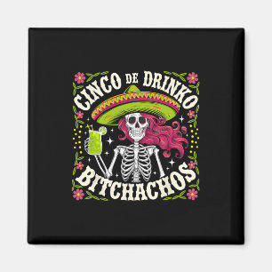 Cinco De Mayo Funny Mexican Party Cinco De Drinko  Magnet