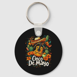 Cinco De Mayo - Funny Mexican Poncho Fiesta Party  Key Ring