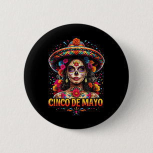 Cinco De Mayo, Funny Tequila Por Favour, Mexican F 6 Cm Round Badge