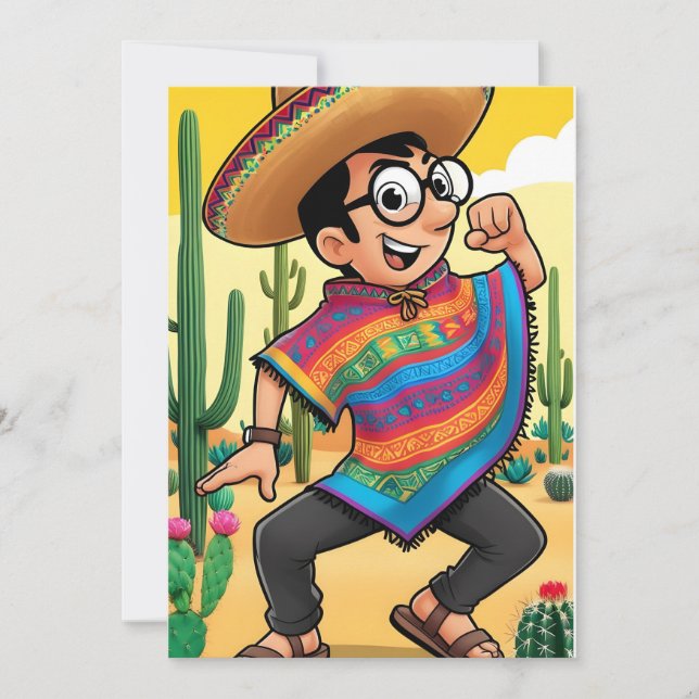 Cinco de Mayo Gnome Card (Front)