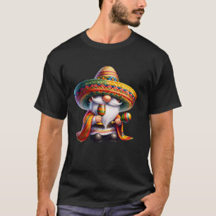 Cinco De Mayo Gnome For Teachers With Mexican Ponc T-Shirt
