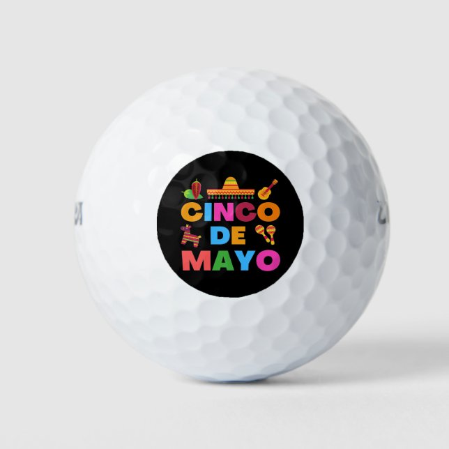 Cinco De Mayo Golf Balls (Front)