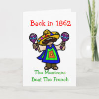 Cinco de Mayo Greeting Card Mexican & Maracas