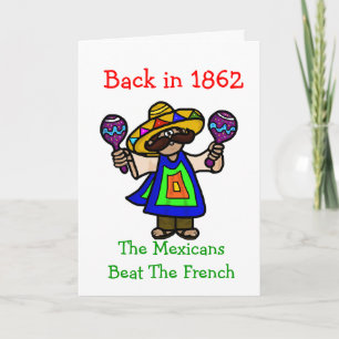 Cinco de Mayo Greeting Card Mexican & Maracas