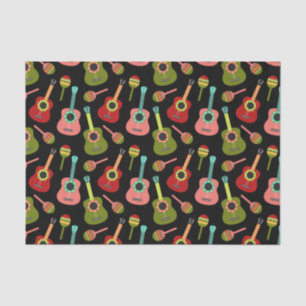 Cinco de Mayo Guitars Maracas Mexican Colours Musi Tissue Paper