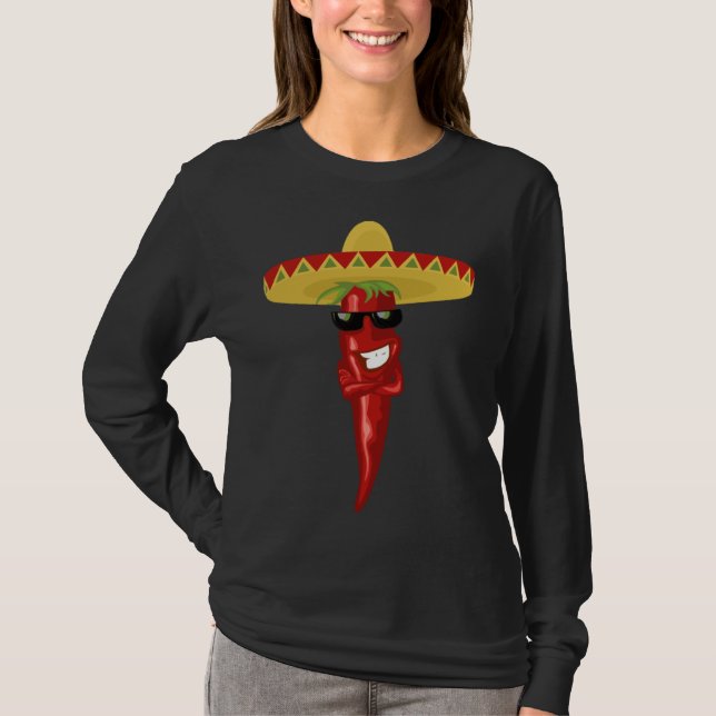 Cinco de mayo hot chilli pepper Cinco de mayo Fies T-Shirt (Front)