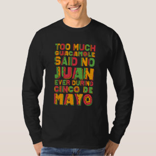 Cinco De Mayo Humor   Drinko Cinco De Mayo Guacamo T-Shirt