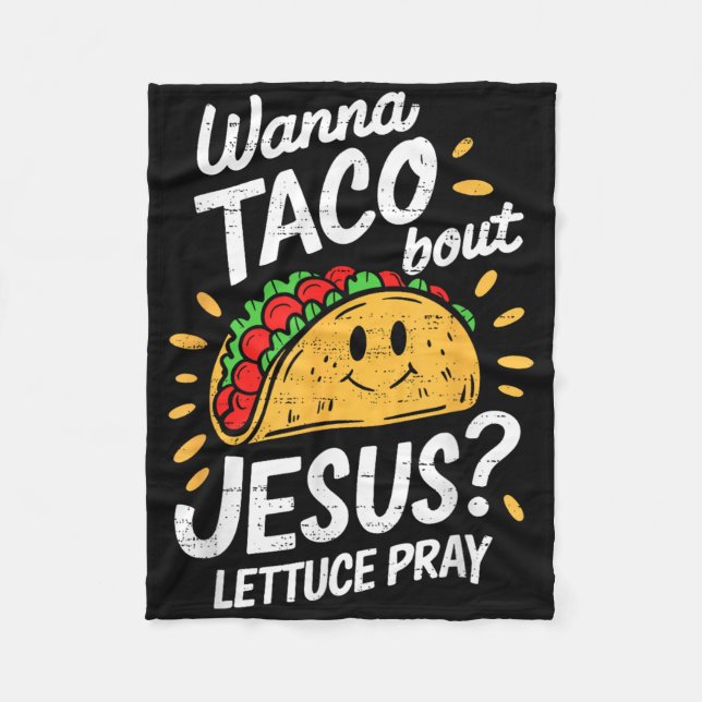 Cinco De Mayo Jesus Christian Mexican Celebration  Fleece Blanket (Front)